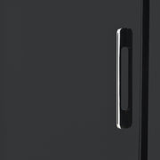 Janus LED Lighted Retail Display Cabinet Black & Silver DIR