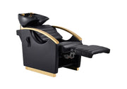 Bella V Gold Reclining Massage Backwash Black DIR