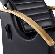 Bella V Gold Reclining Massage Backwash Black DIR