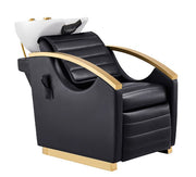Bella V Gold Reclining Massage Backwash Black DIR