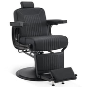 BarberPub Reclining Barber Chair, Hydraulic Styling Salon Chair for Hair Stylist 8334