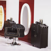 CORIA Salon Trolley Grey Oak AGS Beauty