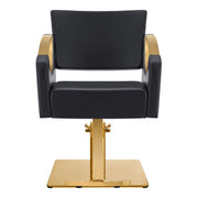 Creativita Gold Salon Styling Chair Black DIR