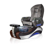 New Beginning 1 DARK-WOOD GRAY Pedicure Chair