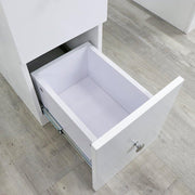 Double Diamond White Manicure Table