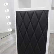 Double Diamond White Manicure Table