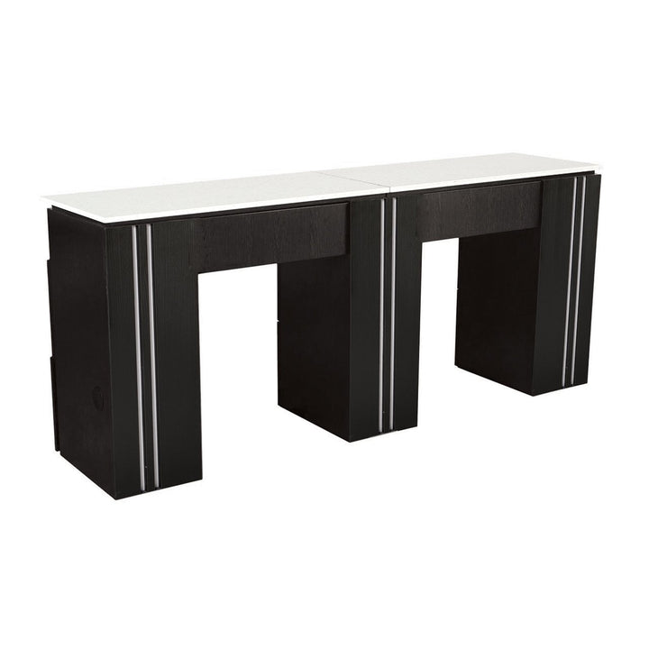 Double Manicure Table Black Whale Spa