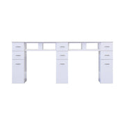 DOUBLE WHITE GRANITE TOP MANICURE TABLE White J&A USA