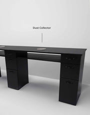 Triple Manicure Table w/ NO MOUNTED TOP - Edge Line Belava