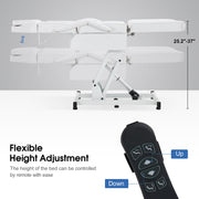 Electric Beauty Bed with 3 Motors, Tattoo Facial Bed for Esthetician , Massage Table for Client 2751