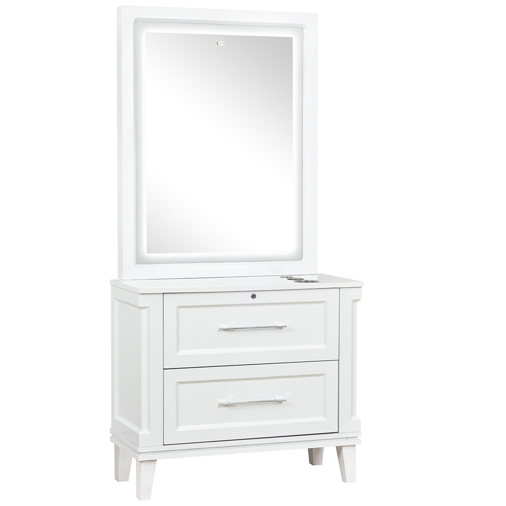 Fairview LED Lighted Salon Styling Station
