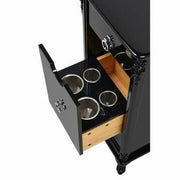 Florence Styling Station Cabinet Black DIR