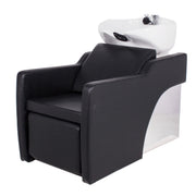 LONG BEACH Salon Shampoo Unit Black AGS Beauty