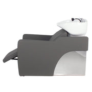 LONG BEACH Salon Shampoo Unit Grey AGS Beauty