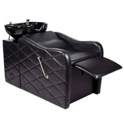 GABRIELLE Salon Shampoo Unit Black AGS Beauty