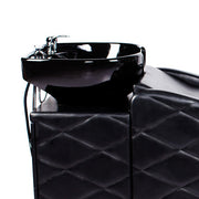GABRIELLE Salon Shampoo Unit Black AGS Beauty