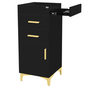 Harper Salon Station Cabinet Black DIR