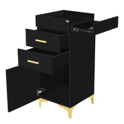 Harper Salon Station Cabinet Black DIR