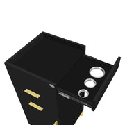 Harper Salon Station Cabinet Black DIR