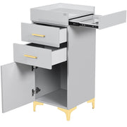 Harper Salon Station Cabinet Gray DIR