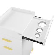 Harper Salon Station Cabinet White DIR