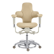 Hazel Ergonomic Microscope Chair - Fully Adjustable Beige DIR