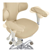 Hazel Ergonomic Microscope Chair - Fully Adjustable Beige DIR