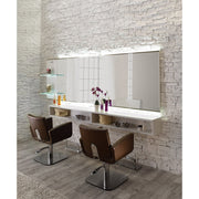 Horizon Mirror Styling Station w/ Storage Salon Ambience