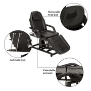 Barber Electric Massage Bed with One Motor for Height, Beauty Tattoo Chair, Salon Facial Adjustable Bed 0100
