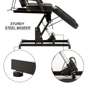 Barber Electric Massage Bed with One Motor for Height, Beauty Tattoo Chair, Salon Facial Adjustable Bed 0100