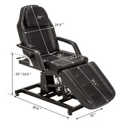 Barber Electric Massage Bed with One Motor for Height, Beauty Tattoo Chair, Salon Facial Adjustable Bed 0100