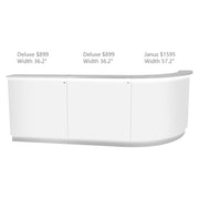 Janus LED Illuminated Reception Desk - Combination DIR