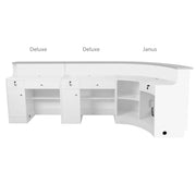 Janus Combination - LED Illuminated Curved Reception Desk