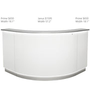 Janus LED Illuminated Reception Desk - Combination DIR