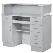 Langara LED Lighting Reception Desk Gray DIR