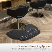 Barber Chair 8334 & Anti-Fatigue Mat 0085 Set - Hydraulic Reclining Barber Chair with Ergonomic Comfort Mat, Ideal for Barbers & Stylist