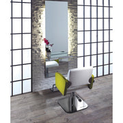 Lunar Mirror Styling Station w/ Storage Salon Ambience