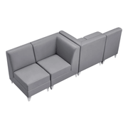 Magic Cubo Waiting Bench - 4 Seats Grey DIR