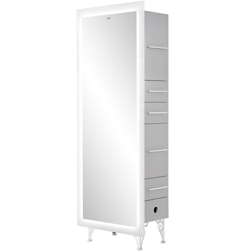 Magic Single LED Lighted Styling Station Silver Gray DIR