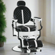BarberPub Vintage Barber Chair, Hydraulic Reclining Salon Beauty Equipment 8739