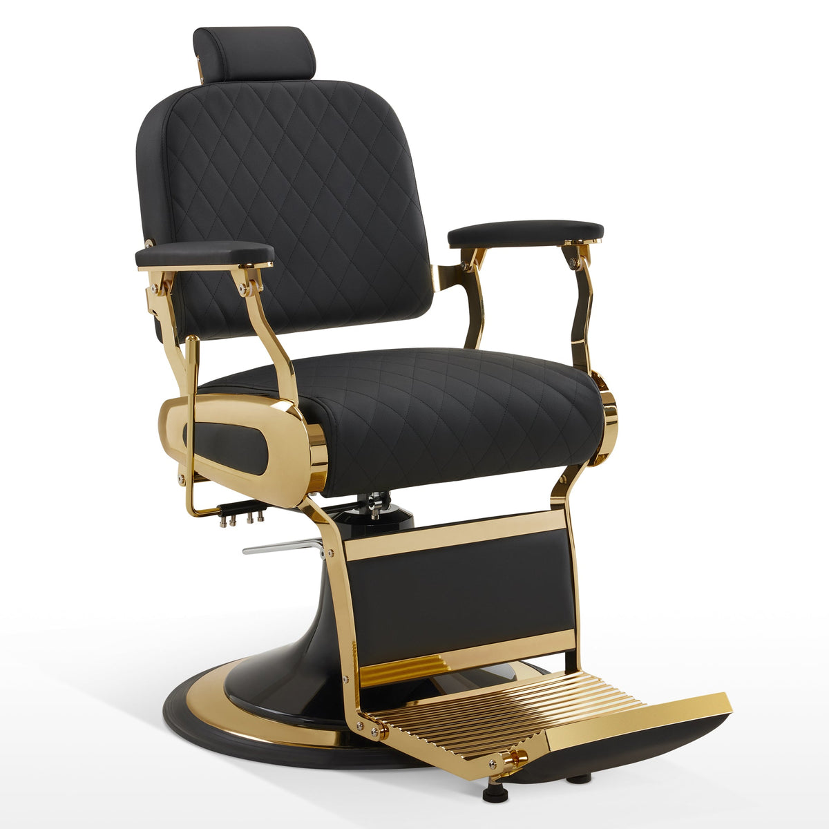 BarberPub All Purpose Barber Chair With Headrest, Reclining Swivel Salon Chair 9453