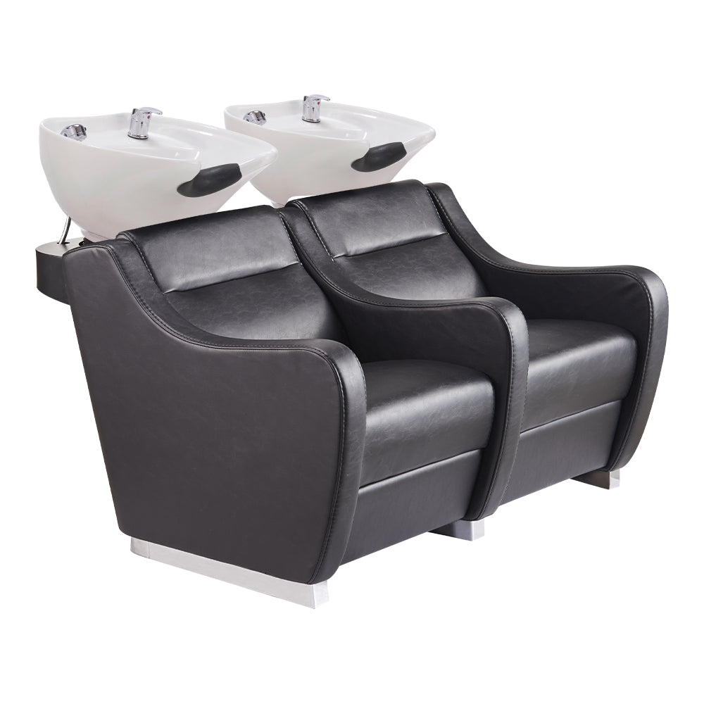 Majestic Double Seats Shampoo Chair – Space-Saving Salon Solution