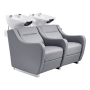 Majestic Double Seats Shampoo Chair – Space-Saving Salon Solution