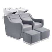 Majestic Double Seats Shampoo Chair – Space-Saving Salon Solution