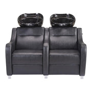 Majestic Shampoo Backwash Unit Double Seats Black DIR
