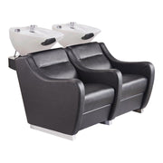 Majestic Shampoo Backwash Unit Double Seats Black DIR