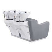 Majestic Shampoo Backwash Unit Double Seats Grey DIR