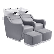 Majestic Shampoo Backwash Unit Double Seats Grey DIR