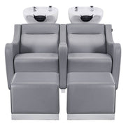 Majestic Shampoo Backwash Unit Double Seats Grey DIR