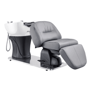 Maximus Full Recline Shampoo Grey Unit With Rotating Seat